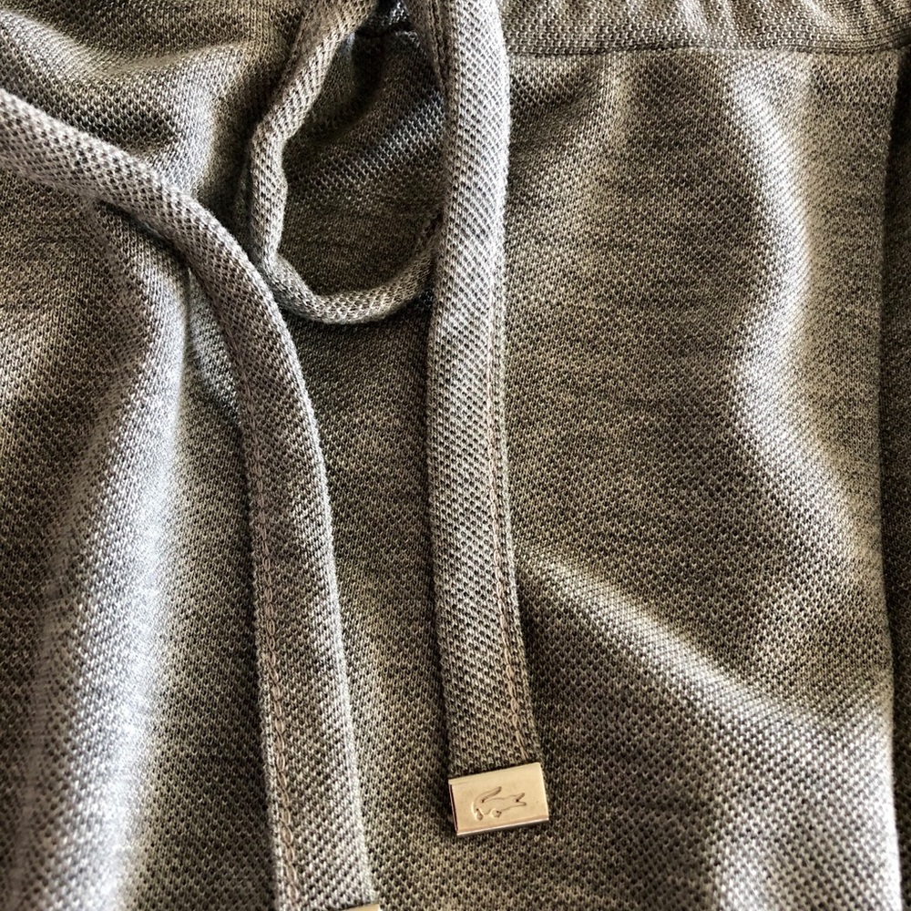 LaCoste Casual Grey Midi Skirt with Drawstring Waist Size L Very Good Condition - Picture 4 of 6